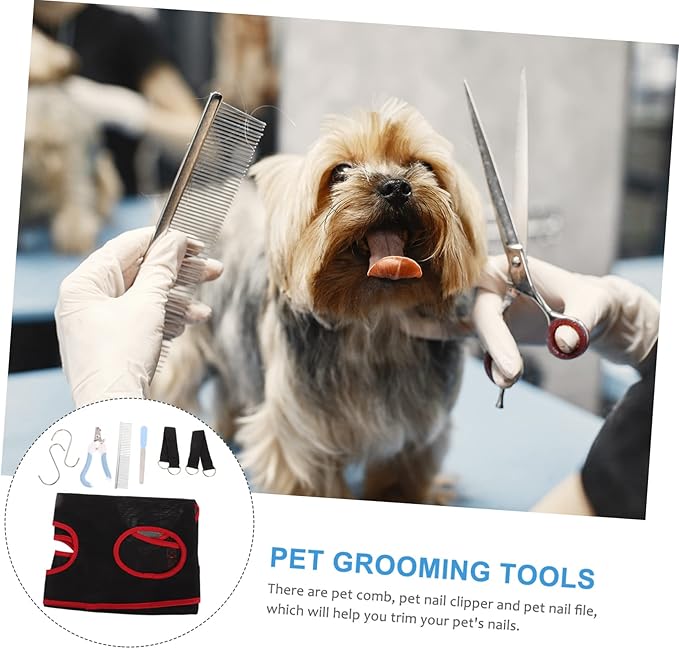 1set Pet Grooming Hammock for Cats Dogs Lightweight Nail Clipper Sling Accessories for Easy Grooming and Nail Trimming Pets