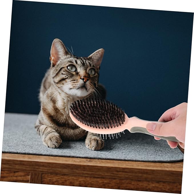 Toyvian Smooth Edges Cat Comb Pet Hair Removal Brush Daily Use Cat Grooming Brush Comfortable Handle Pet Grooming Tool