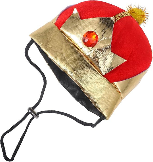Angoily Dog Cat Crown Hat Adjustable Decorative Puppy Party Pet Supplies Halloween Costume Headwear for Small Medium Pets