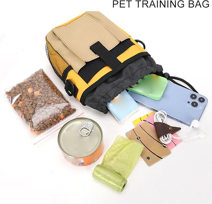 Dogs Treat Bag Training Waist for Outdoor Walking with Poop Holder Pet Travel Supply Dog Pack
