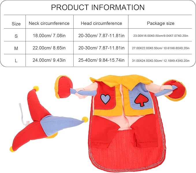 KESYOO Cartoon Lovely Dog and Cat Costume Set, Wear-Resistant Pet Hat Decor with Stand-up Design, Washable Large Size Pet Accessory for Dog Supply and Cat Dress