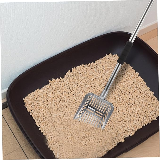 Handle Cat Litter Scoop Poop Cleaning Tool for Easy Pet Waste Removal Ergonomic Grip Design for Household Use Convenient Litter Cleaning