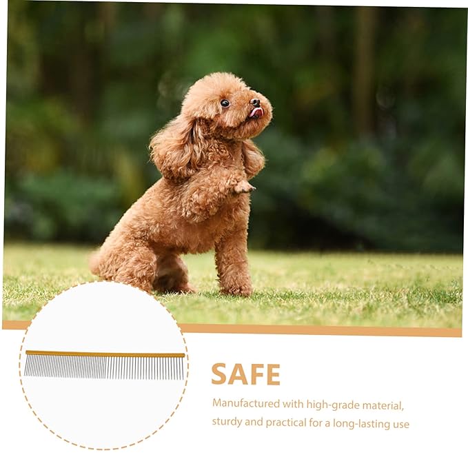 Happyyami Compact Multi-function Pet Comb Wear-resistant Grooming Tool for Dogs and Cats Non-slip Design for Easy Grooming for Daily Use