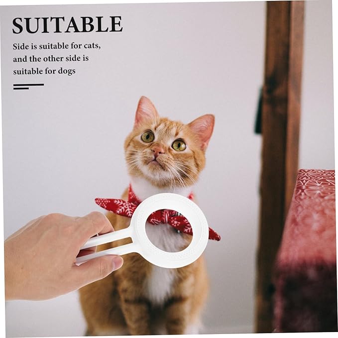 SUPVOX Double Sided Pet Grooming Comb Multi Functional Tool for Cats Dogs Easy Hair Removal Brush for Shedding Sturdy Abs Material Convenient Pet Grooming Supplies