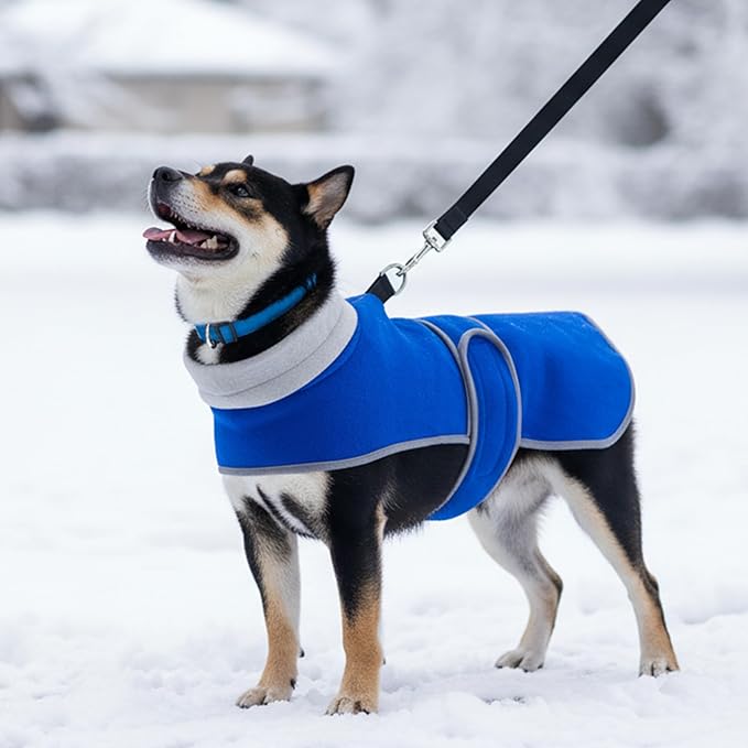 Dog Coat 2 Pack, Turtleneck Fleece Pet Winter Jacket for Cold Weather, Warm Dog Clothes Sweater Outdoor Indoor for Small, Medium, Large & XL Dogs (M-XXL)