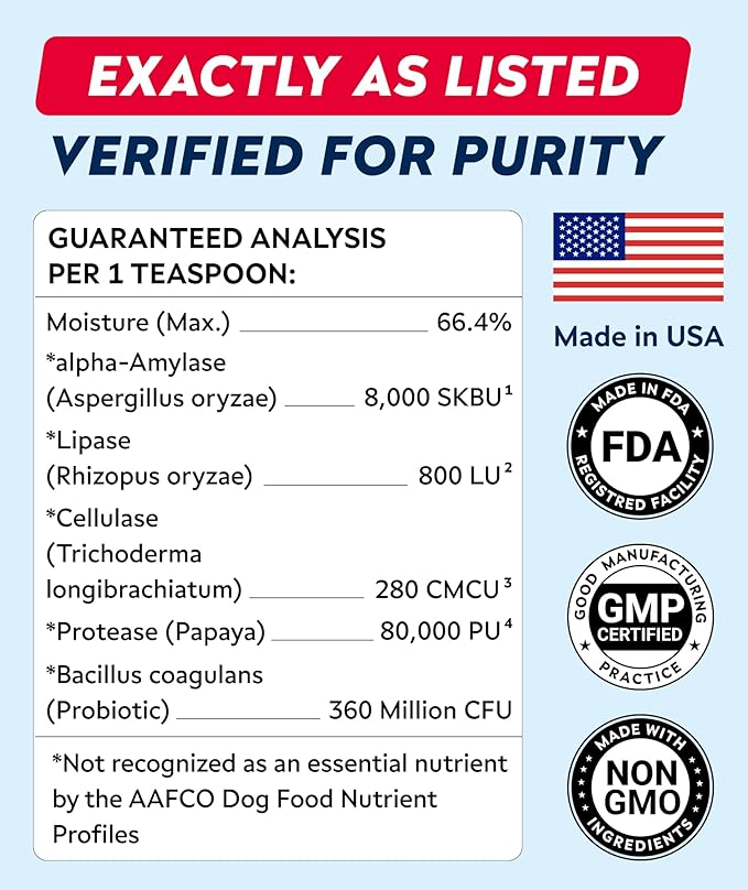 StrellaLab Cat Probiotic Powder - Probiotics for Cats with Diarrhea - Easy to Mix Powder - Cat Probiotics for Indoor Cats, Health Supplies Food Supplement, Pet Probiotics, Digestive Support (4 oz)