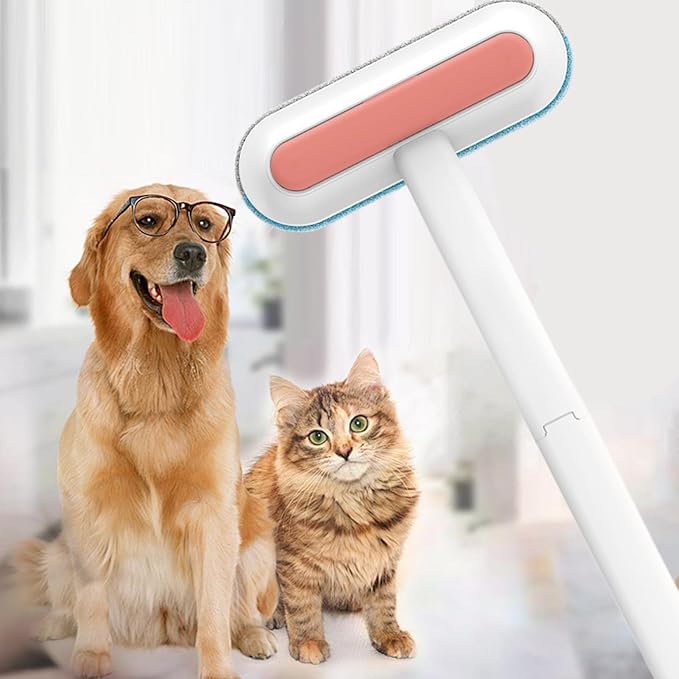 Pet Hair Removal Brush for Clothes | Electrostatic Pet Grooming Supplies,Window Screen Cleaning Brush,for Dog Owners Office Car Clothes Bedding Sheets Carpets Sofas Apartment Mattress