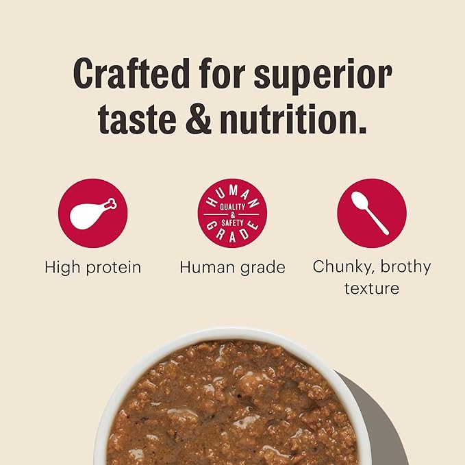 The Honest Kitchen Human Grade Grain Free Minced Turkey in Bone Broth Gravy Wet Cat Food, 2.8 oz x12