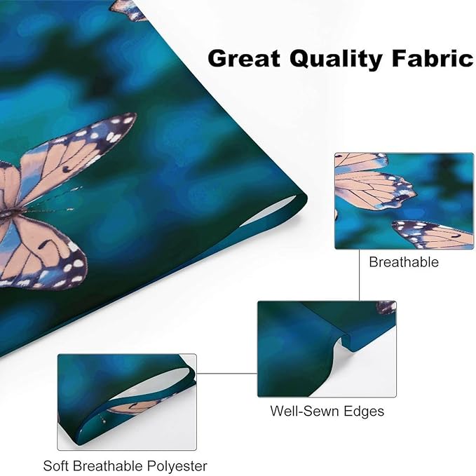 Dog Bandana Spring Pet Scarf Adjustable Triangle Cute Butterflies Printing Dog Bib Washable Polyester Puppy Bandana for Small Medium Large Dogs Cat Birthday Party Supplies