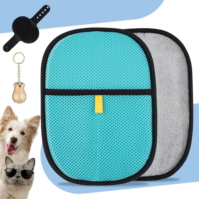 Pet Hair Removal Glove for Cat,Newly Upgraded Electrostatic Pet Hair Gloves, Magic Brush Pet Hair Remover Tool for Carpet, Couch, Clothing,Car seat.