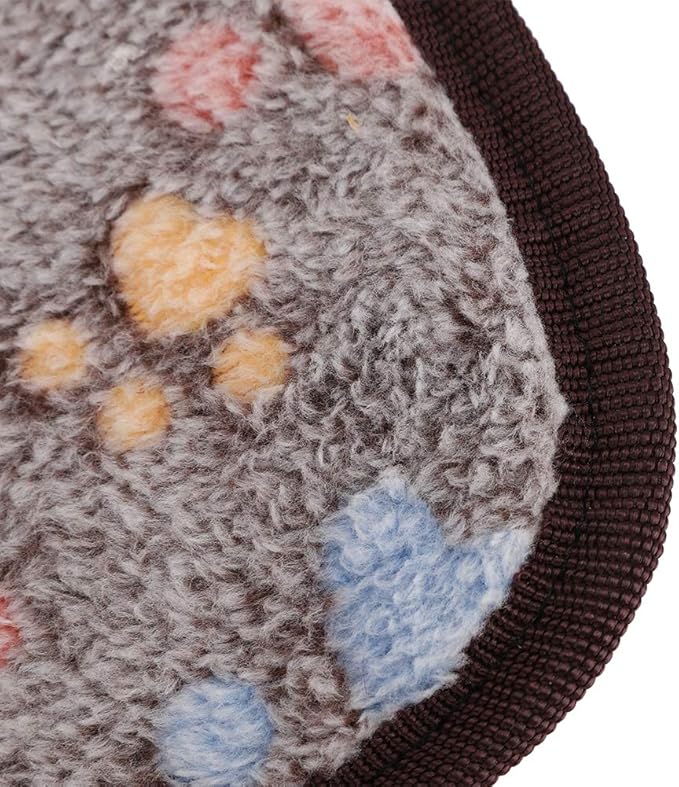 AYNEFY Doublesided Pet Mat Dog Daily Supplies Rattan and Warm Plush Cat Dog Bed for Summer Winter Use with Strong Edging for Cages Or Floor Doublesided Pet Mat Soft Breathable Cooling (M)