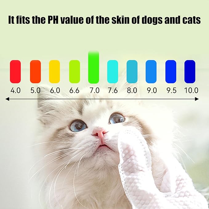 6PCS/Bag Pet for Dog Cats Gentle Extracts NoRinse Design Easy to Use Wipe Gloves for Grooming Removal Pet for Daily Care