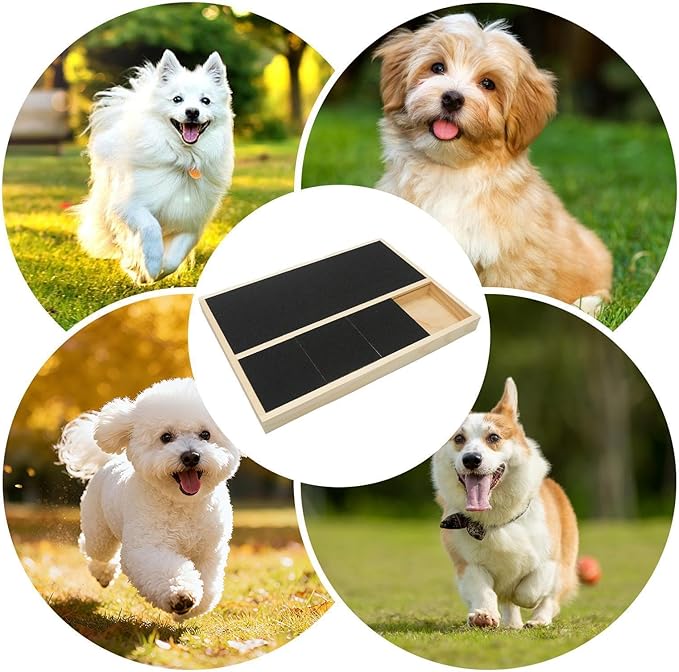 Pet Claw Filing Mat – Living Room Supply, Apartment Lounge Accessory, Corner Entryway Bin | Wood Grinding Unit Enhancing Stressless Grooming Optimized to Support Canine Health with Apartment