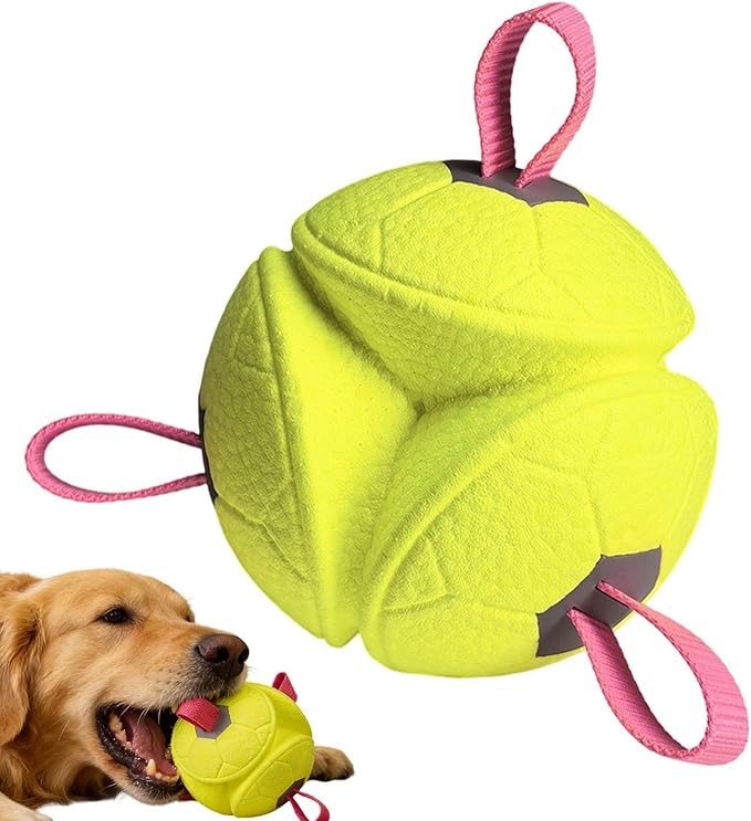 Fetch Balls for Dogs | Interactive Stimulating Pet Supplies,Dog Chew Toys Fetch Ball | for Small Large Breed Aggressive Chewers Indoor Outdoor Enrichment Stimulation Boredom