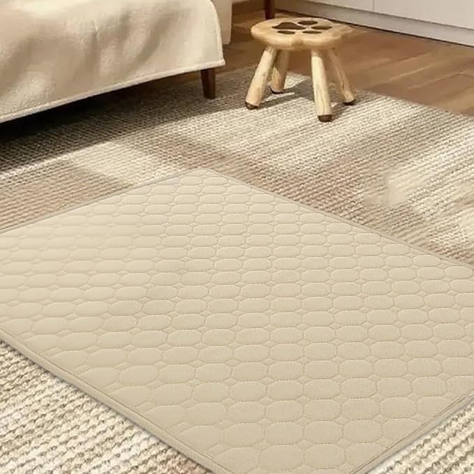 Absorbent Dog Pee Pads, XL Potty Training Mats, 50*60cm Reusable Cat Urine Pad for Hygiene Control Pet Supply for Indoor Outdoor Travel Sleeping Playing Whelping Home Puppy Kitten