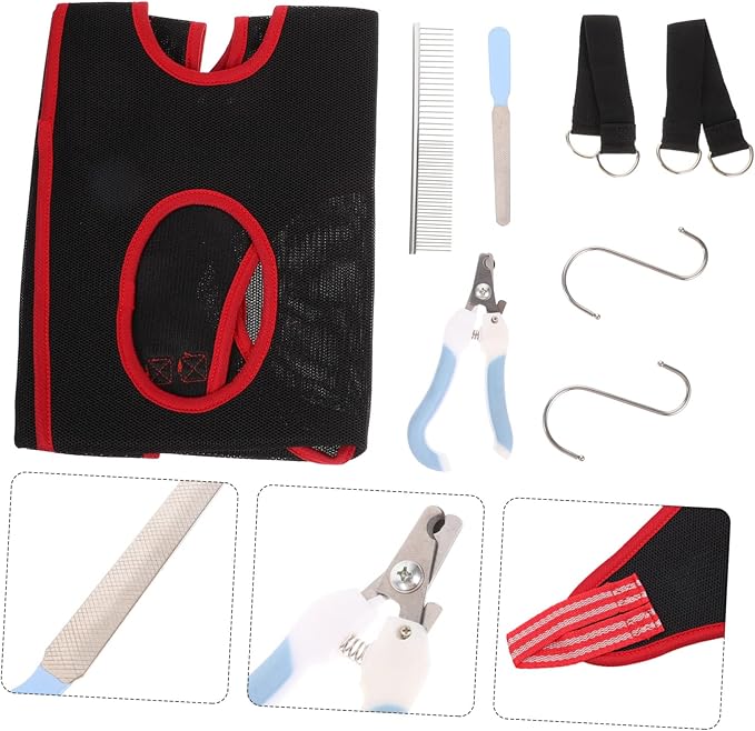 1 Set Nail Trimming Tools Cat Grooming Hammock Dog Grooming Hammock Pet Grooming Tools Kitten Grooming Hammock Cat Grooming Helper Pet Grooming Hammock Sandwich Breathable Mesh