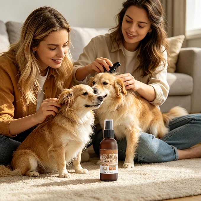 Pet Hair Oil, Gentle Care Aid, 4.06x1.18 Inches Groomers Tool, Professional Nourishing Device with Secure Grip, Compact Supply with Daily Use, Home Accessories for Office Bedroom Living Room and Study
