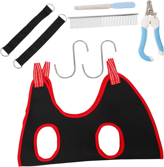 1set Cat Dog Nail Trimming Hammock Pet Grooming Tools Safe Hanging Harness for Pet Nail Trimming