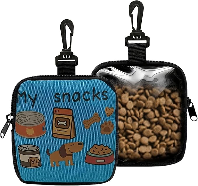 Treat Bag for Dog Training,Portable Storage Pet Supplies | Small Dog Snack Pouch Treat Pack,for Walking Outdoor Camping Travel Vacation Hiking Adventure