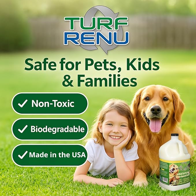 Tr10101 Bio-Enzymatic Cleaning Solution for Synthetic/Artificial Turf and Pet Odor Control, 1-Gallon