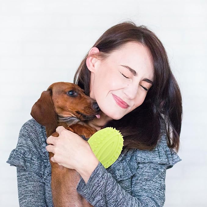 2pcs Small Dog Squeaky Balls Rubber Chew Interactive Teething Balls for Puppies Portable Pet Supplies