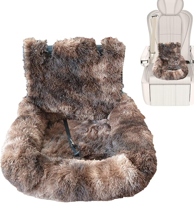 Car Seat Dog,Soft Dog Car Seat Boosters | Travel Bed Non-Slip Pet Cushion for Small Medium Large Puppy Kitten Vehicle Adventures Camping Road Trip Truck Vet Visit