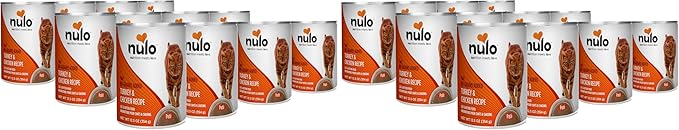 Nulo Turkey & Chicken Recipe Pate Wet Canned Cat Food,12.5 Ounce,(Pack of 24)