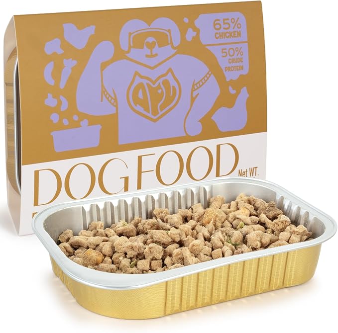 APL Freeze-Dried Dog Food, 0.7oz x 6 Pack | 77% Fresh Meat, 55% Crude Protein | Chicken, Pumpkin & Superfood Recipe| Supports Dental Health, Skin & Coat | Ready-to-Serve