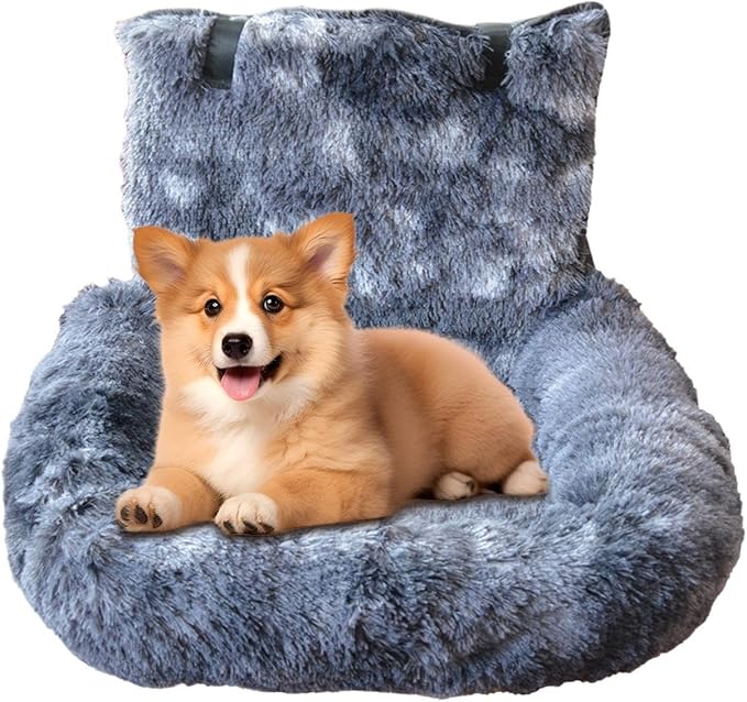 Dog Car Seat | Soft Dog Car Seat Boosters - Travel Bed Non-Slip Pet Cushion for Small Medium Large Puppy Kitten Vehicle Adventures Camping Road Trip Truck Vet Visit