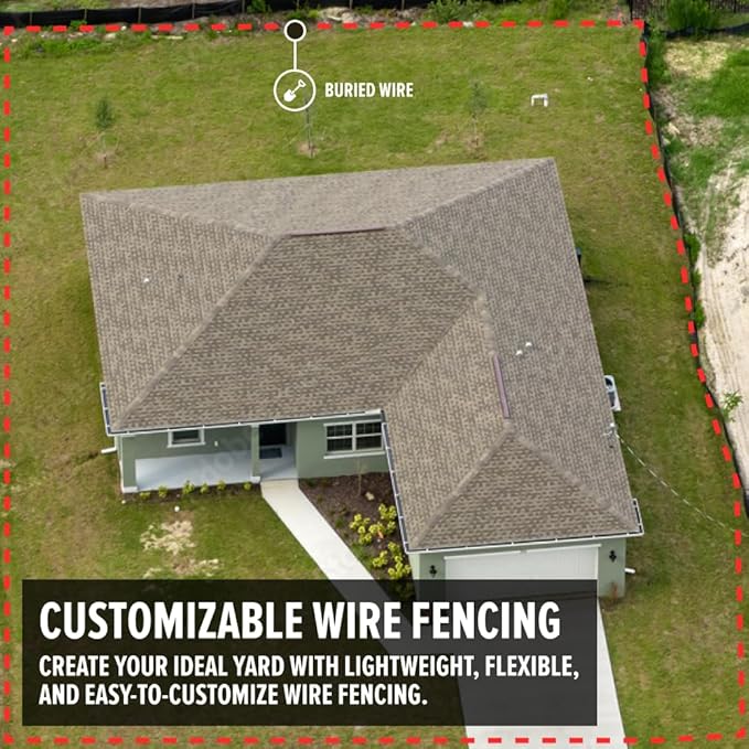 Dog Fence Wire for Electric Dog Fence System, 1000 ft, 14 Gauge Pro Grade Wire, Covers 1 Acre,Easy to Install, Compatible with reputable Underground Fence Brands, Thick and Durable