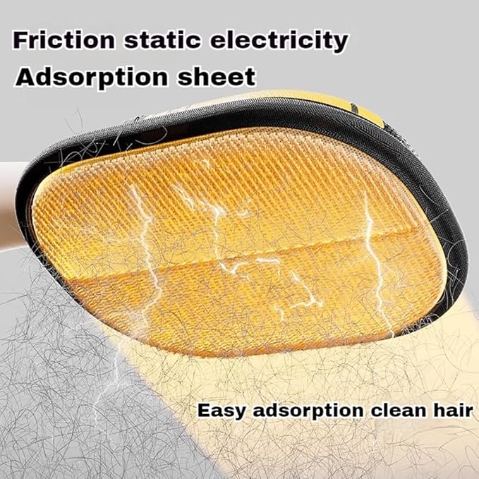 Pet Hair Remover Glove, Double-Sided Electrostatic Pet Hair Removal Gloves, Upgraded Reusable Cat & Dog Grooming Gloves for Clothing/Couch/Furniture/Car Seat Washing, Deshedding (2)