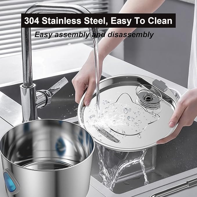 2026 New Water Fountain for Dogs, 3.2L Hydro Paws Water Fountain, Stainless Steel Dog Water Fountain with 2 Filters, Give Your Dog a Longer, Healthier Life with Proper Hydration (10Filters, 3.2L)