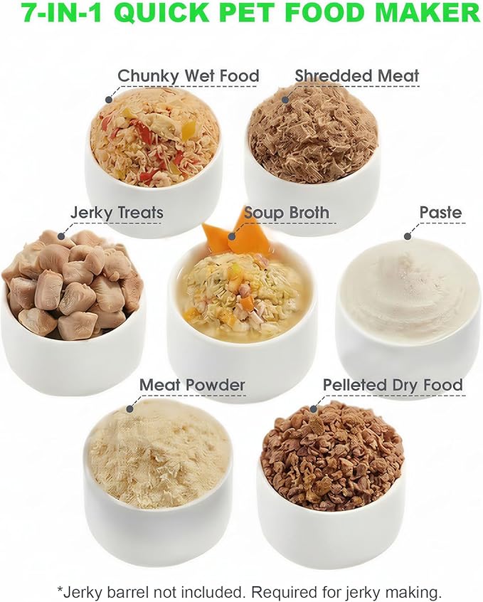 COZIWOW Pet Food Maker & Processor, One-Touch Jerky/Wet/Dry Food/Paste Cooker with 25-Min Fast Mode, Large Capacity & Quick Dry Cleaning, Ideal for Busy Pet Parents & Multi-Pet Families