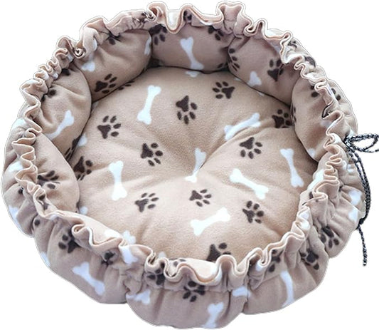 Windproof Warm Pet Bed House Drawstring Design Washable Soft Cushions Kennel for Small Dogs Cats Pet Supplies Dog Sleeping Outside Dog Sleeping Indoor