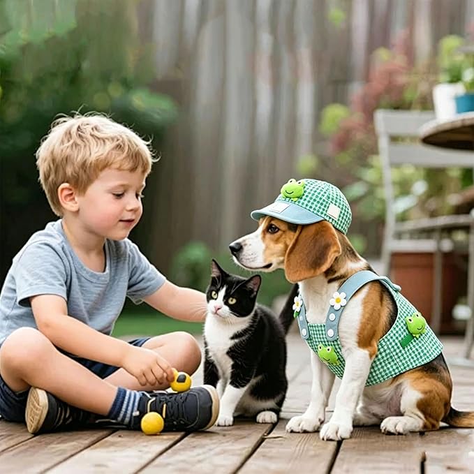 Dog Harness – Breathable Pet Supplies, Puppy Harness and Traction Leash Set – For Puppies Daily Outdoor Activities Including Shopping Running And Hiking