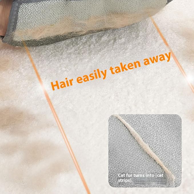 Reusable Deshedding Gloves for Pets Static Hair Removal Brush Washable Dog Cats Grooming Tool for Sofa Car Pet