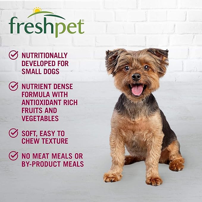 Freshpet Select Roll Small Wet Dog Chicken & Turkey Recipe Refrigerated Wet Dog Food - Made in The USA - 3 Pack (3 / 1lb. Logs)