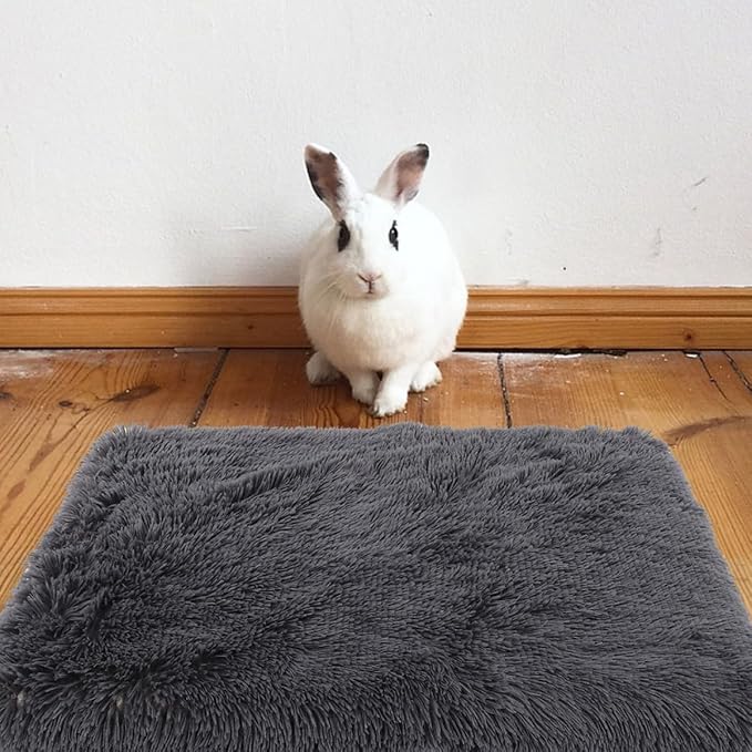 Plush Dog Bed Mat with Deep Sleep Cushion, Washable Pet Sofa Mat for Dogs and Cats, Medium 50x40x5cm, Dark Gray Comfortable Nest Pad for Puppy and Pet Supplies
