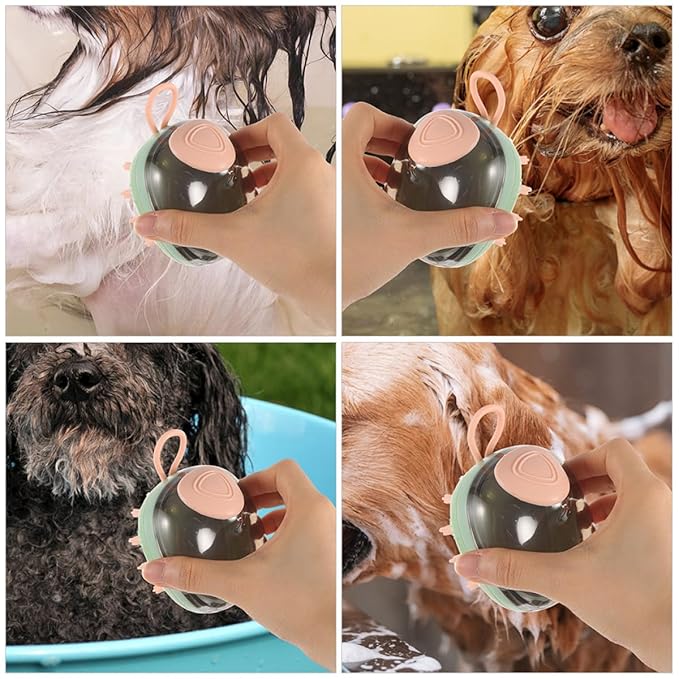 PRETYZOOM Pet Bathing Brush and Dog Massage Scrubber Brush for Cats and Puppies, Light Bristles Grooming Tool for Puppy Bathing Supplies and Pet Massage Bath