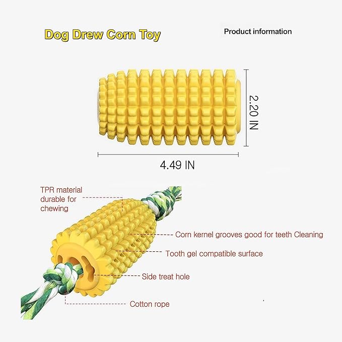 Dog Toy Bundle,3 Pack Interactive Balls,Automatic Moving&Rolling Dog Ball with RC+Chew Corn Toy+Chew Rope Toy,Moving Ball with USB Rechargeable
