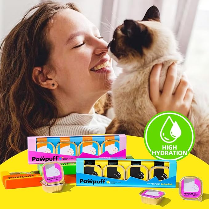 Wet Cat Food Pate High-Protein,Mousse Texture Cat Can Food,75% Fresh Meat,Grain-Free & Additive-Free,Wet Cat Food Pate for Picky & Senior Cats 1.41oz (Chicken Pigeon, Pack of 16)
