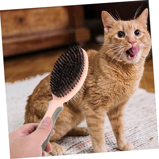 TOYANDONA Sturdy Pet Grooming Brush Ergonomic Cat Comb for Home Use Matted Fur Remover