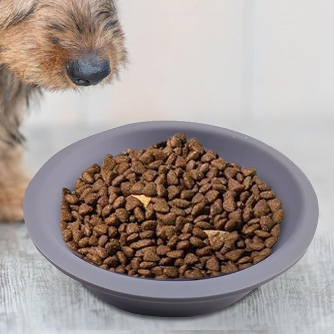 Dog Slow Feeder, Dog Food Bowl | Cute Christmas Theme Dog Silicone Slow Feeder Bowl - Pet Feeding Supplies, Dog Dishes