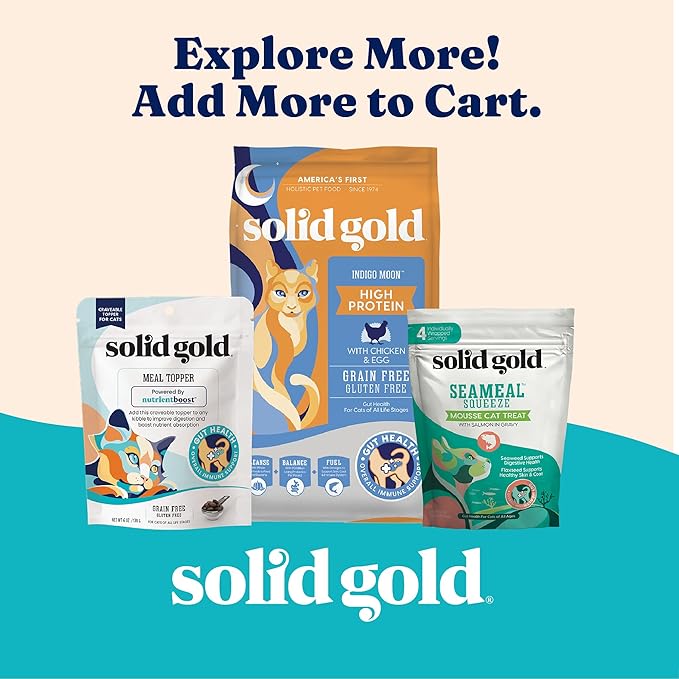 Solid Gold Five Oceans Wet Cat Food Shreds in Gravy - 3 Count Sample Pack - Real Tuna & Mackerel Cat Food for All Ages - Grain Free, Sensitive Stomach