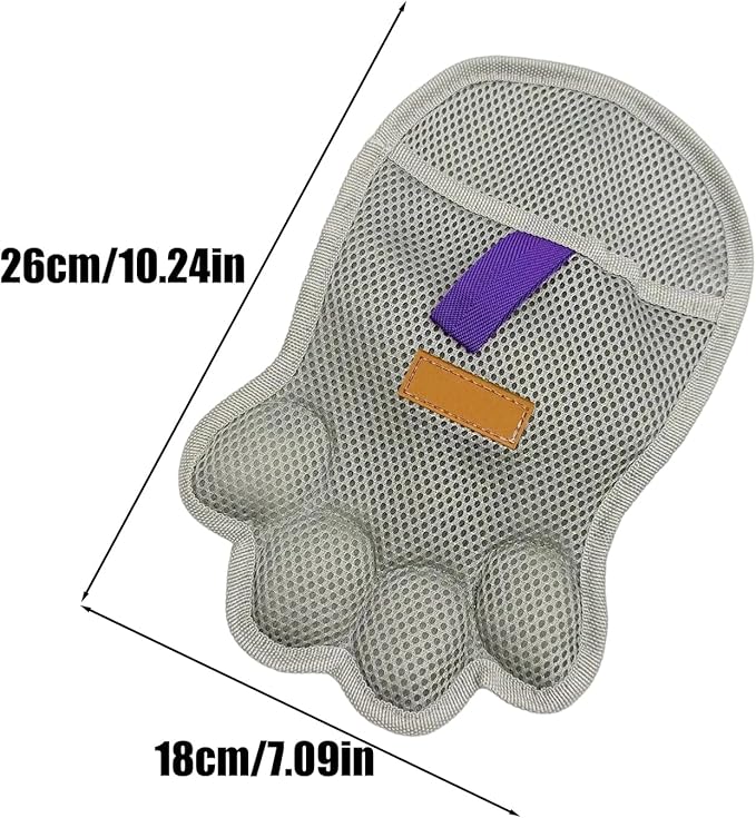 Pet Hair Removal Glove, Reusable Washable Scrubber, Static Hair Removal Mitt for Cats and Dogs, Soft Rubber Massage Bristles, Grooming Tool for Long and Short Coats, Versatile Glove for Carpets