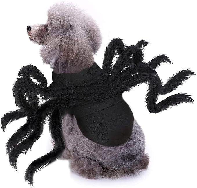 Pet Costume Dark Funny Spiders Animal Cosplay Dress Accessories Halloween Supplies Cosplay Furry Costume
