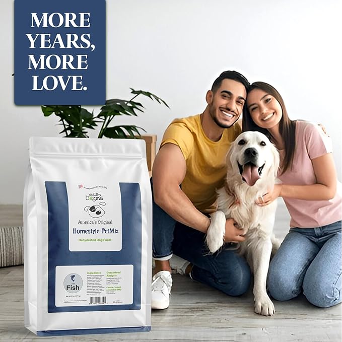 Healthy Dogma - Homestyle PetMix Dehydrated Dog Food with Wild-Caught Alaskan Salmon & Whitefish – Skin & Coat Support, Clean Ingredient Dog Food (Homestyle PetMix with Fish, 2 lbs)