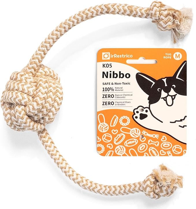 Puppy Chew Toys for Teething, Interactive Rope Toys for Small and Medium Dogs, Fun Chew Rope for Training, M Size