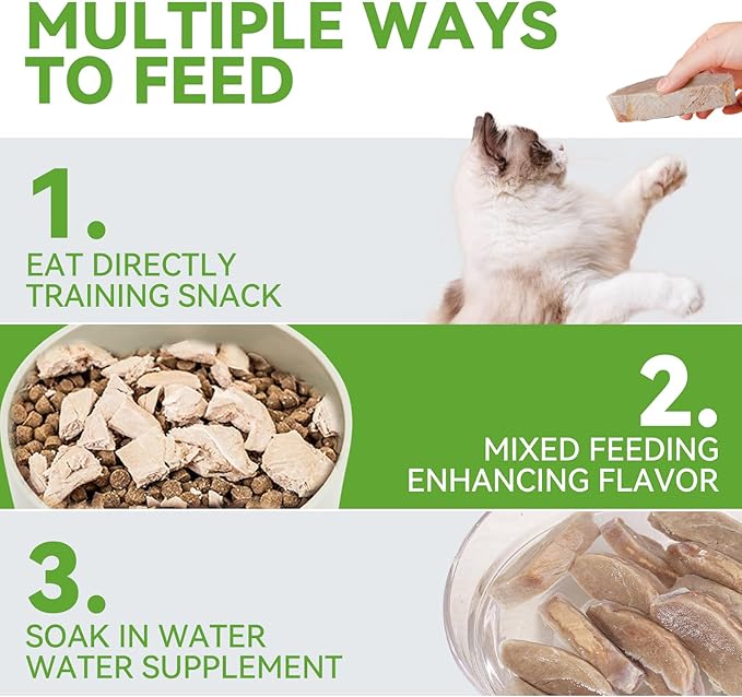 OPET Freeze Dried Cat Treats, Single Ingredient Grain Free High Protein Pet Food for Cats and Dogs, Healthy Training Snacks，Freeze Dried Duck Breast Sliced Fillets (Duck Breast, 1.48 Ounce)