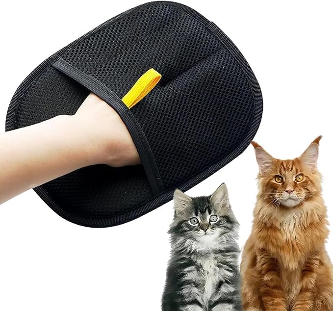 Pet Hair Removal Tool, Double-Sided Grooming Gloves for Pets, for Carpets Couch Bed Furniture Rug